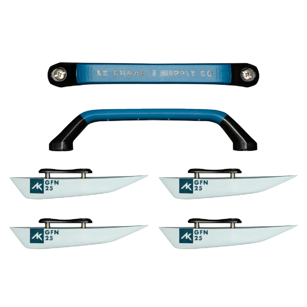 AK Fins and Handle TT Set 2024 – Twintip Kiteboard Finnen