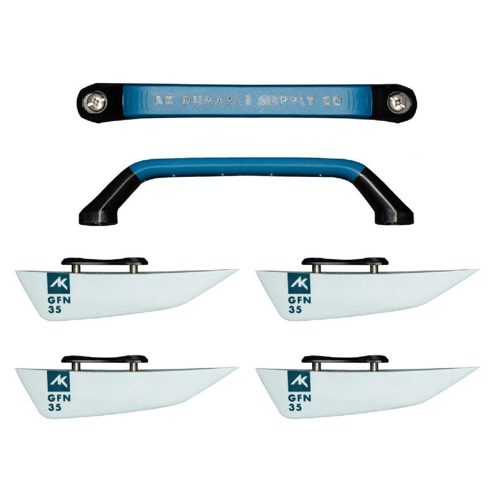 AK Fins and Handle TT Set 2024 – Twintip Kiteboard Finnen