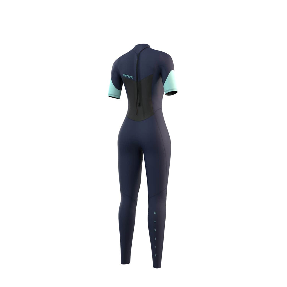 Mystic Brand Shortarm 3/2mm Bzip Flatlock Women – Damen Neoprenanzug