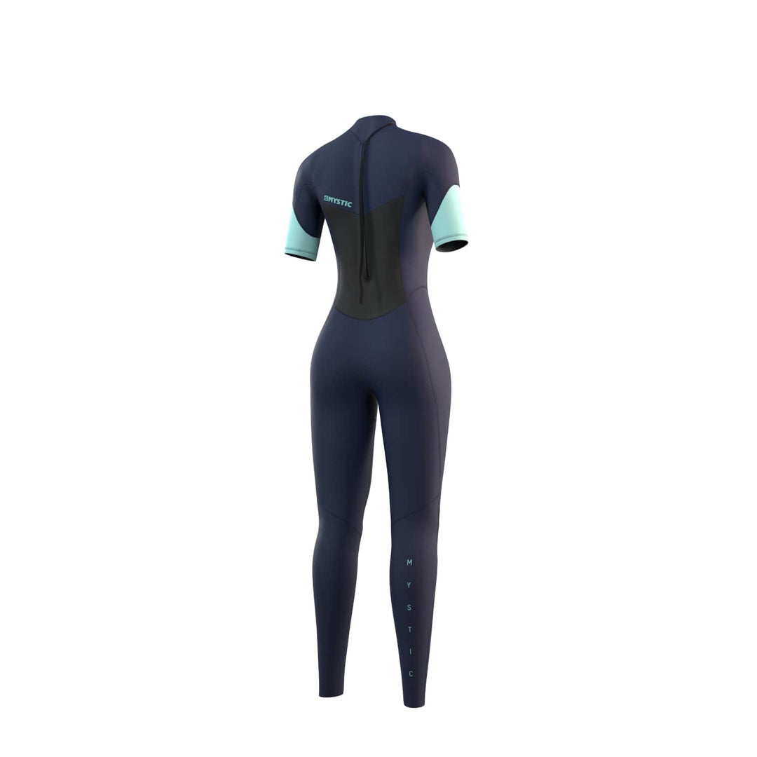 Mystic Brand Shortarm 3/2mm Bzip Flatlock Women – Damen Neoprenanzug