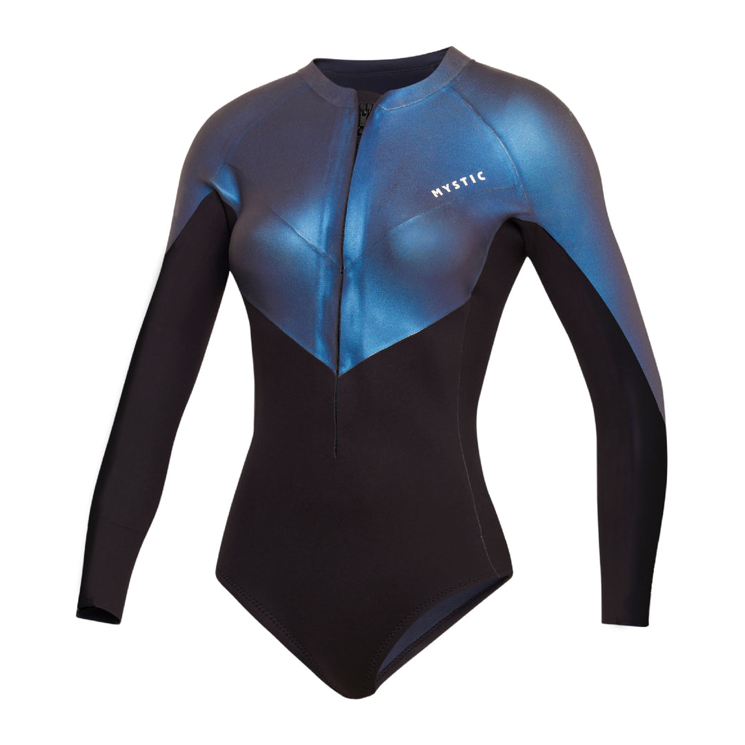 Mystic Sway Longarm Super Shorty 2/2mm Fzip BK – Damen Neoprenanzug